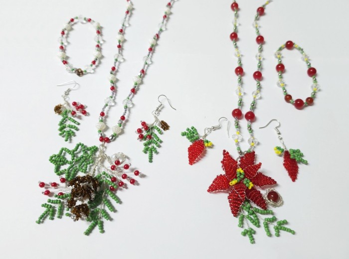 Seturi bijuterii Craciun handmade sarbatori unicat multe modele culori