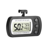 Cumpara ieftin Termometru pentru frigider Edman, LCD, cu carlig, inregistrari de temperatura minima si maxima, rezistent la apa, Negru