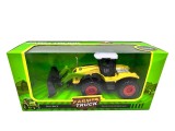Macheta metal Tractor Agricol incarcator Farm Truck 1:50 metal pull-back