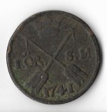 Moneda 1 ore 1741 - Suedia