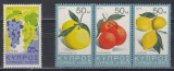 Ciprul Grec 1974 - Fructe, 2 Serii, MNH, Nestampilat