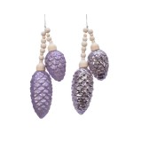 Globuri decorative - Pinecone - Frosted Lilac - mai multe modele | Kaemingk