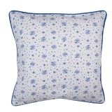 Cumpara ieftin Set 2 fete perne bumbac alb albastru 40x40 cm
