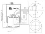 FEBI BILSTEIN 38829 Burduf, suspensie pneumatica