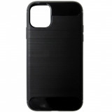 Husa tip capac spate Carbon silicon neagra pentru Apple iPhone 11