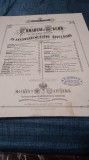 PARTITURA VECHE -IMPERIUL TARIST -1876 -ROMANTA -