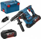 Bosch GBH 36 V-Li PLUS Ciocan rotopercutor cu acumulator cu SDS plus, 36V, 3.2J + 2 x Acumulatori GBA 36V 4.0Ah + Incarcator rapid + L-Boxx - 31651407