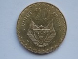 20 francs 1977 Rwanda-XF