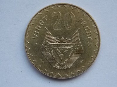 20 francs 1977 Rwanda-XF foto