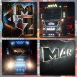 Sigla Capota Cromata MAN LED Alb TGX TGS - Emblema Auto Iluminata, 9.9cm, Prindere Prezoane