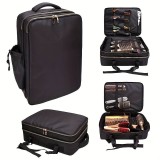 Rucsac frizerie spațios negru pentru ustensile și accesorii Exclusive