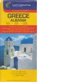 Harta rutiera Grecia si Albania