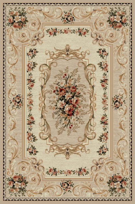 Covor Model Lotos 535-106, Marime 50 x 80 cm, Bej, Crem, Inaltime Fir 8 mm, Antialergic, Polipropilena, Living, Dormitor, Sufragerie, Birou