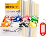 Etichete identificare chei Strend Pro, set 200 buc, culori mixte