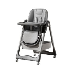 Scaun de Masa pentru Bebelusi si Copii, Flippy, 2 Tavite si Husa Detasabile, Multifuncțional, Stabil, Centura de Siguranta, Inaltime Ajustabila, Spata