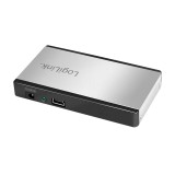 HUB extern LOGILINK, porturi USB: USB-A 2.0 x 4, conectare prin USB, aluminiu, argintiu, &quot;UA0404&quot; (timbru verde 0.18 lei)