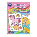 Cumpara ieftin Carte de colorat cu activitati in limba engleza si abtibilduri - Unicorni, sirene si altele