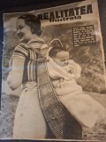 Revista Realitatea Ilustrată Anul X Nr.482,15 Aprilie 1936 - pe coperta artista Evelyn Venable si fetita ei in varsta de doua luni
