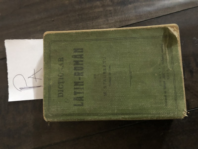 Dictionar latin - roman vechi Pa+ foto