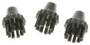 Duze Perie Aspirator Polti Vaporetto COM, 3 Bucati, Neagra - Compatibil Diverse Modele