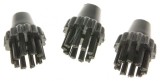 Duze Perie Aspirator Polti Vaporetto COM, 3 Bucati, Neagra - Compatibil Diverse Modele