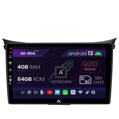 Navigatie Hyundai I30 (2012-2016), Android 13, A-Octacore 4GB RAM + 64GB ROM, 9 Inch - AD-BGA9004+AD-BGRKIT216V2 foto