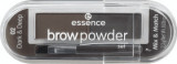 Essence Cosmetics Brow Powder set pentru spr&acirc;ncene 02 dark &amp; deep, 2,3 g