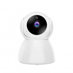 Camera Supraveghere IP, Techstar® V50, Pan/Tilt 360°, Wireless, FULL HD, 1080P, MicroSD, Detectare Miscare, Control Aplicatie