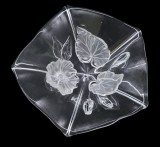 CENTRU DE MASA VINTAGE DIN STICLA MASIVA, MODEL MIKASA WALTHER, ANII'80