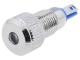 Lampă LED plată albă 12VDC &Oslash;8mm IP67 pentru lipit