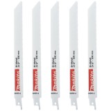 Makita P-04949 - Set panze fierastrau sabie bimetal 200 mm 24 dinti/inch dantura standard 5 bucati