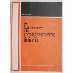 Elemente de programare liniara &ndash; Ernest Dani