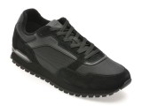 Pantofi sport BOSS negri, 3221, din material textil