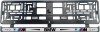 Set 2 bucati, suport numar inmatriculare BMW MPower II, Autohelix MSA