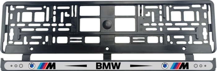 Set 2 bucati, suport numar inmatriculare BMW MPower II
