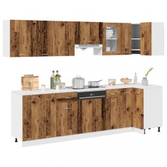 vidaXL Set dulap de bucătărie Lyon din 11 piese Lemn vechi Lemn prelucrat 3328579