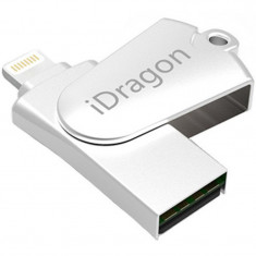 Card Reader iUni iDragon 3 in 1 Lightning to USB si SD Card pentru iPhone, iPad, iPod foto