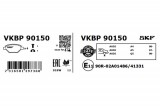 Set placute frana spate SKF VKBP90150