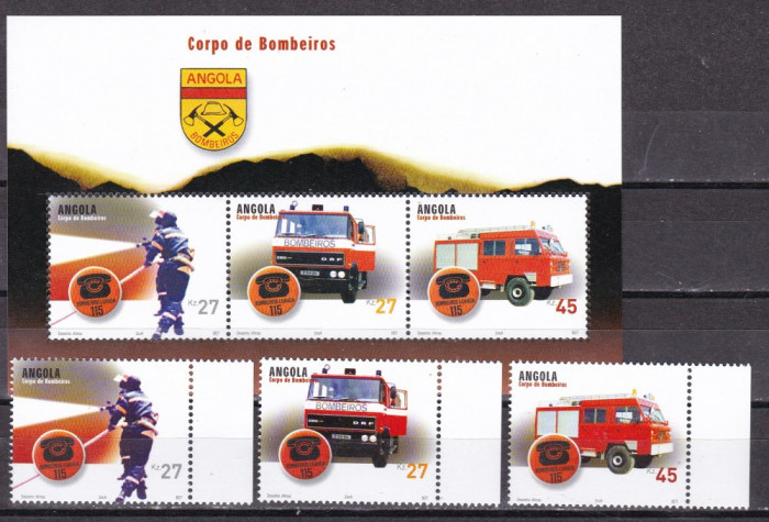 Angola 2004 automobile MI 1739-1741 + bl. 111 MNH w62