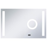 Oglinda cu LED de perete de baie, cu senzor tactil, 100x60 cm