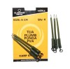 Tije Plumb Claumar PVA Bag Stems 6cm, 6buc/pac, Kaki, Agrafa Rapida, Pescuit Crap