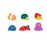 Jucarie animale marine pentru baie copii, set 6 bucati, ATU-087287, 6-9 luni, Oem