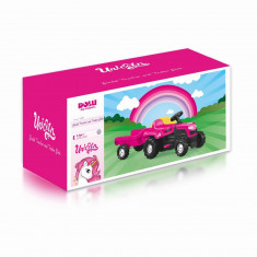 Tractor cu pedale si remorca - Unicorn PlayLearn Toys foto