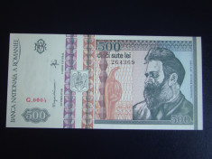 ROMANIA - 500 lei 1992 Filigran Fata UNC foto