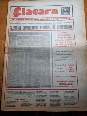 flacara 1 iulie 1983-cenaclul flacara la sibiu,ion voicu,buletinul de tecuci foto