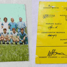 Fotbal Club Braila - cu autografe de la fotbalisti echipa de fotbal anii 1980 CP