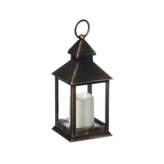 Felinar decorativ cu lumanare LED, Suspendabil, 11x11x24 cm, ATU-089880 foto