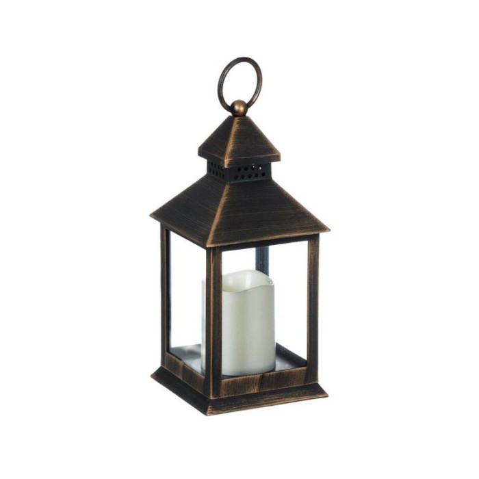 Felinar decorativ cu lumanare LED, Suspendabil, 11x11x24 cm, ATU-089880