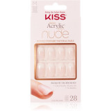 KISS Nude Nails Cashmere unghii artificiale mediu 28 buc