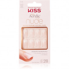 KISS Nude Nails Cashmere unghii artificiale mediu 28 buc